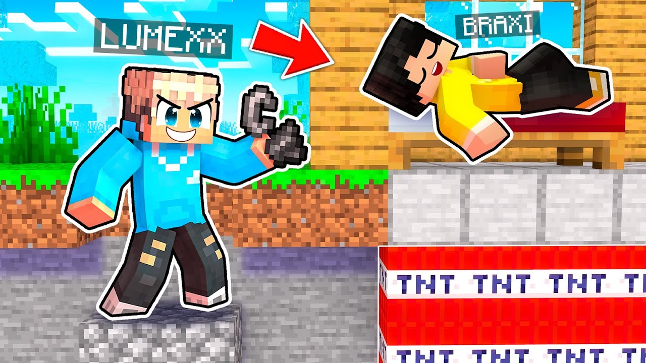 Ich PRANKE meinen FREUND mit OP FALLEN! in Minecraft