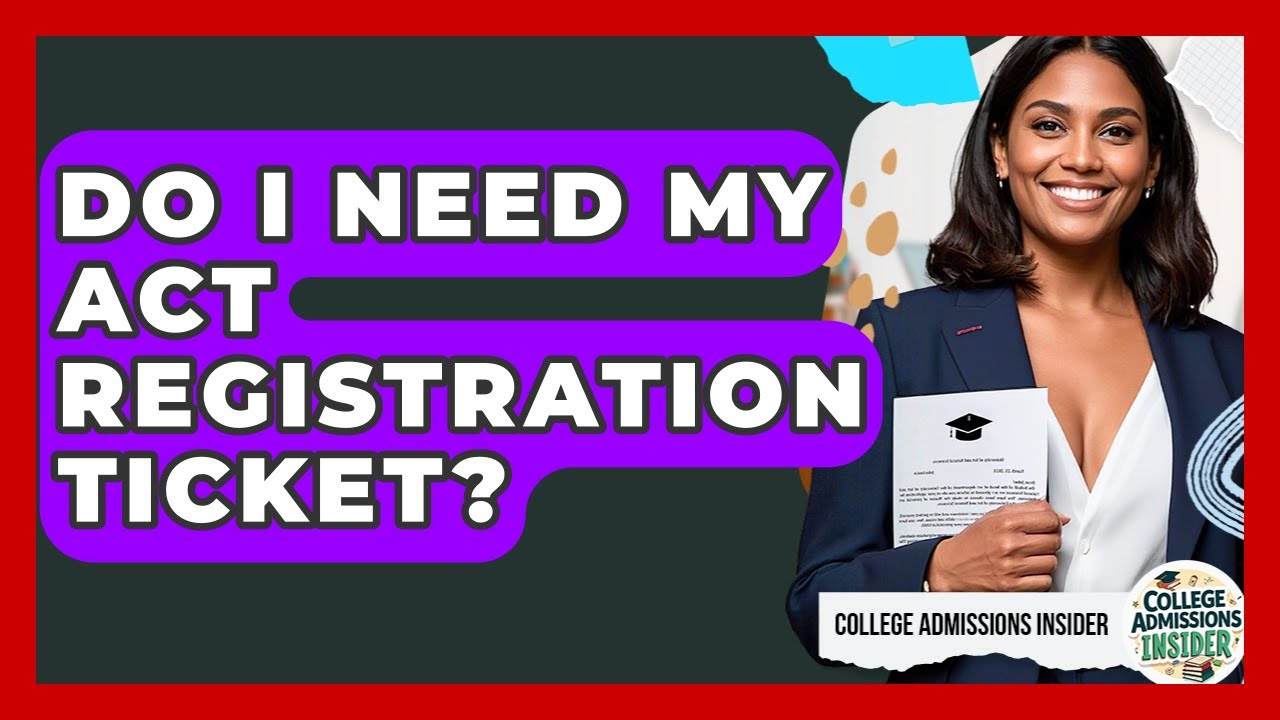 Do I Need My ACT Registration Ticket? - College Admissions Insider