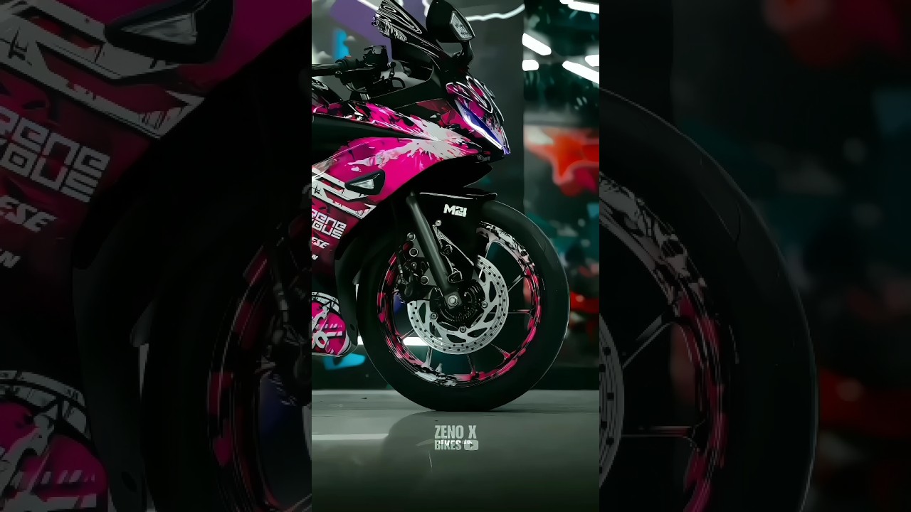 Alloy paint 🎨 Pink & white colour R15 v4 modified 💥 #r15v3 #ytshorts #shorts #viralshorts