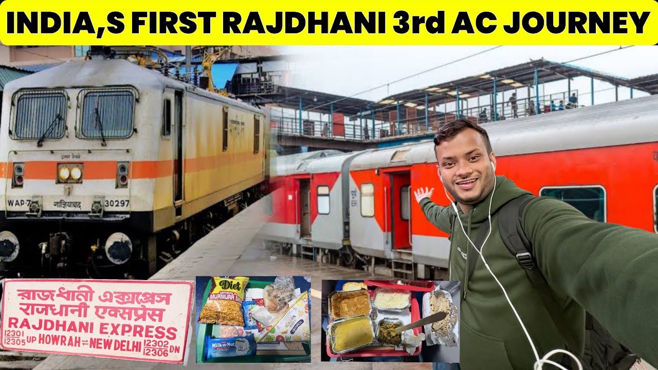 Howrah New Delhi Rajdhani Express Third AC Journey *Don't Book Catering In This Train*