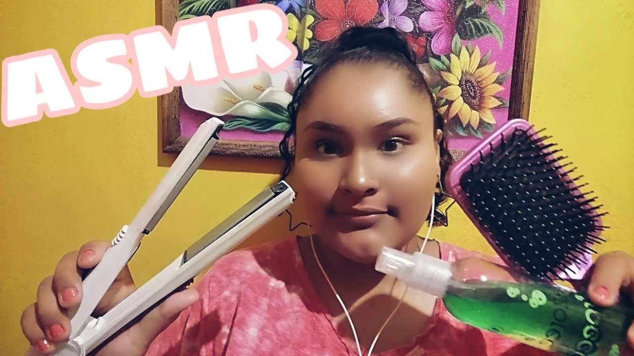 ASMR/TE HAGO TU PEINADO PARA UNA FIESTA🥳/ASMR EN Español-karen ASMR🌟