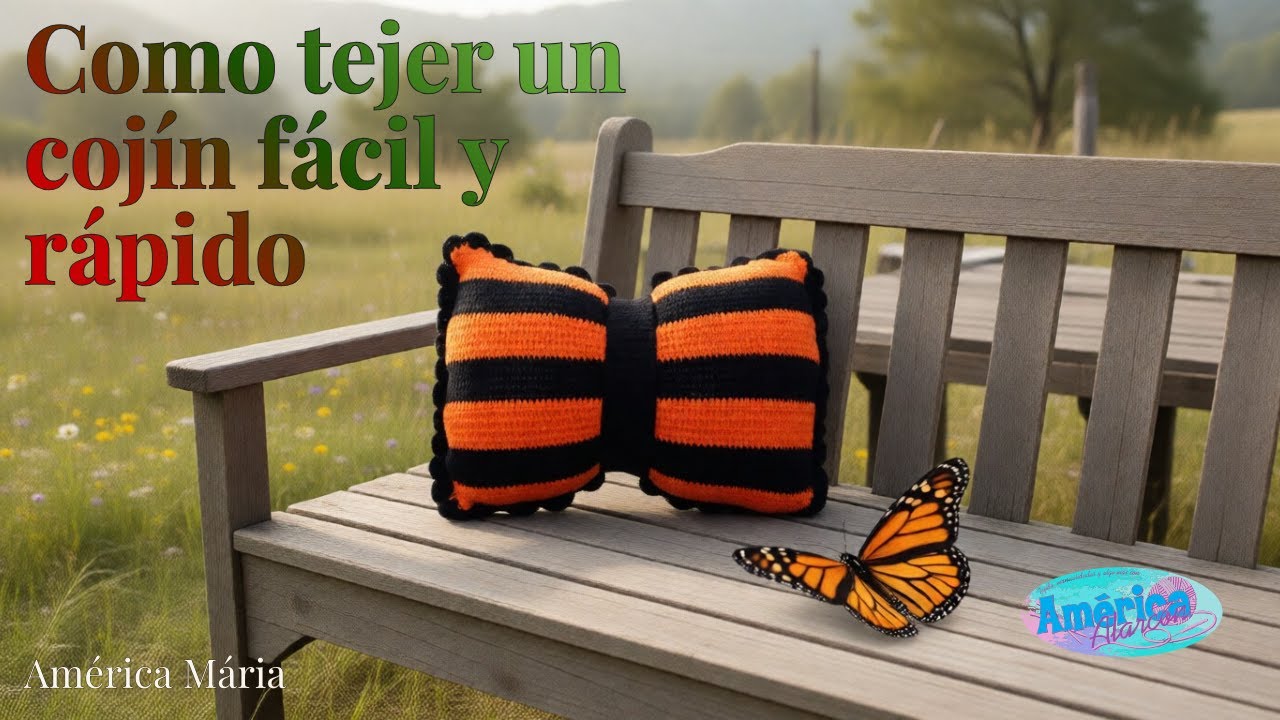 Cojín a crochet fácil , ideal para vender o regalar