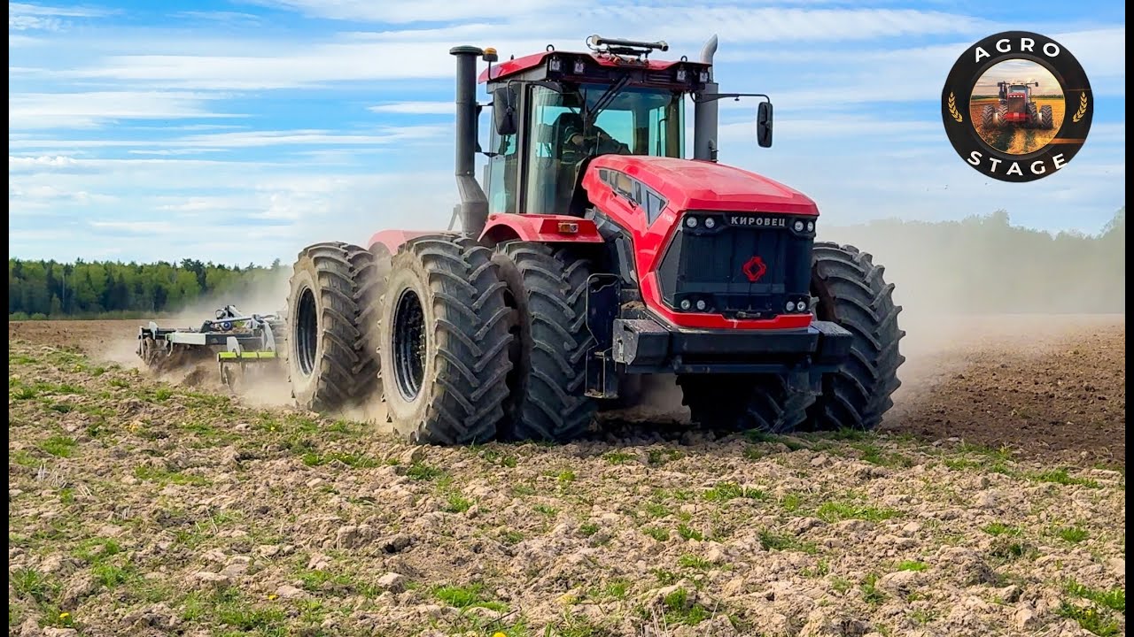 Кировец К 743М - РУССКИЙ с КИТАЙСКИМ сердцем! ОБНОВЛЕННАЯ линейка тракторов В ДЕЙСТВИИ на обработке!