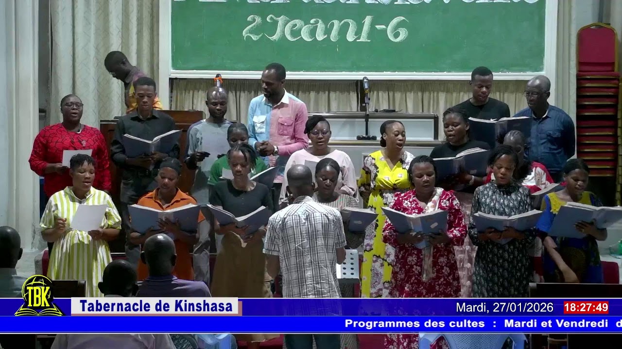 Thème : Aimer dans la Vérité. 2 Jean 1 - 6. Pasteur Valentin LUMUANGA .Mardi, 27/01/2026