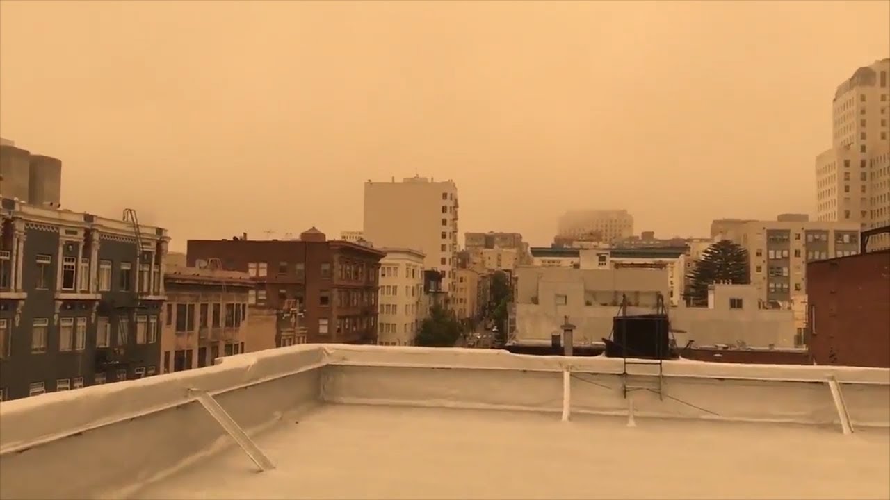 Wildfire Smoke Turns San Francisco Sky Orange As Air Quality Warning Issued