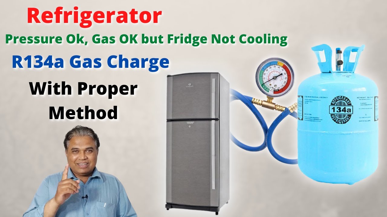 Fridge Gas Charging/Filling Using R134a Refrigerant