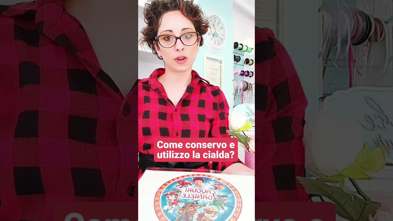 Come conservo e utilizzo la CIALDA per la TORTA? Istruzioni tratte da INSTAGRAM STORIES