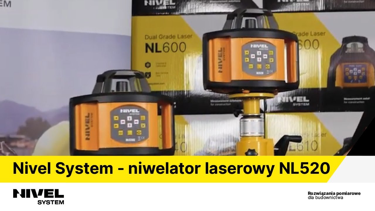 Nivel System - niwelator laserowy NL520/NL520G (PL)