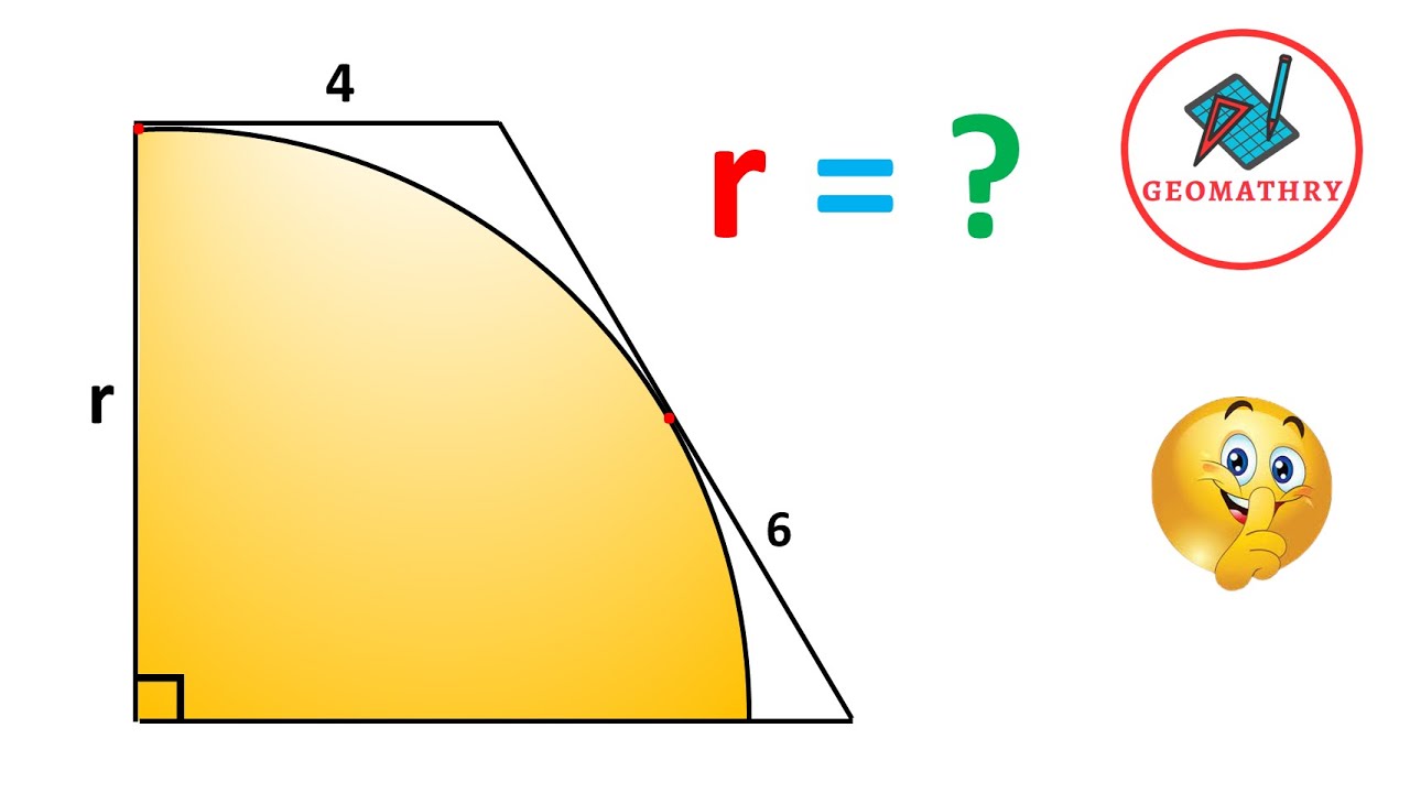 Finding the Radius of the Circle in the Trapezoid with 3 Ways