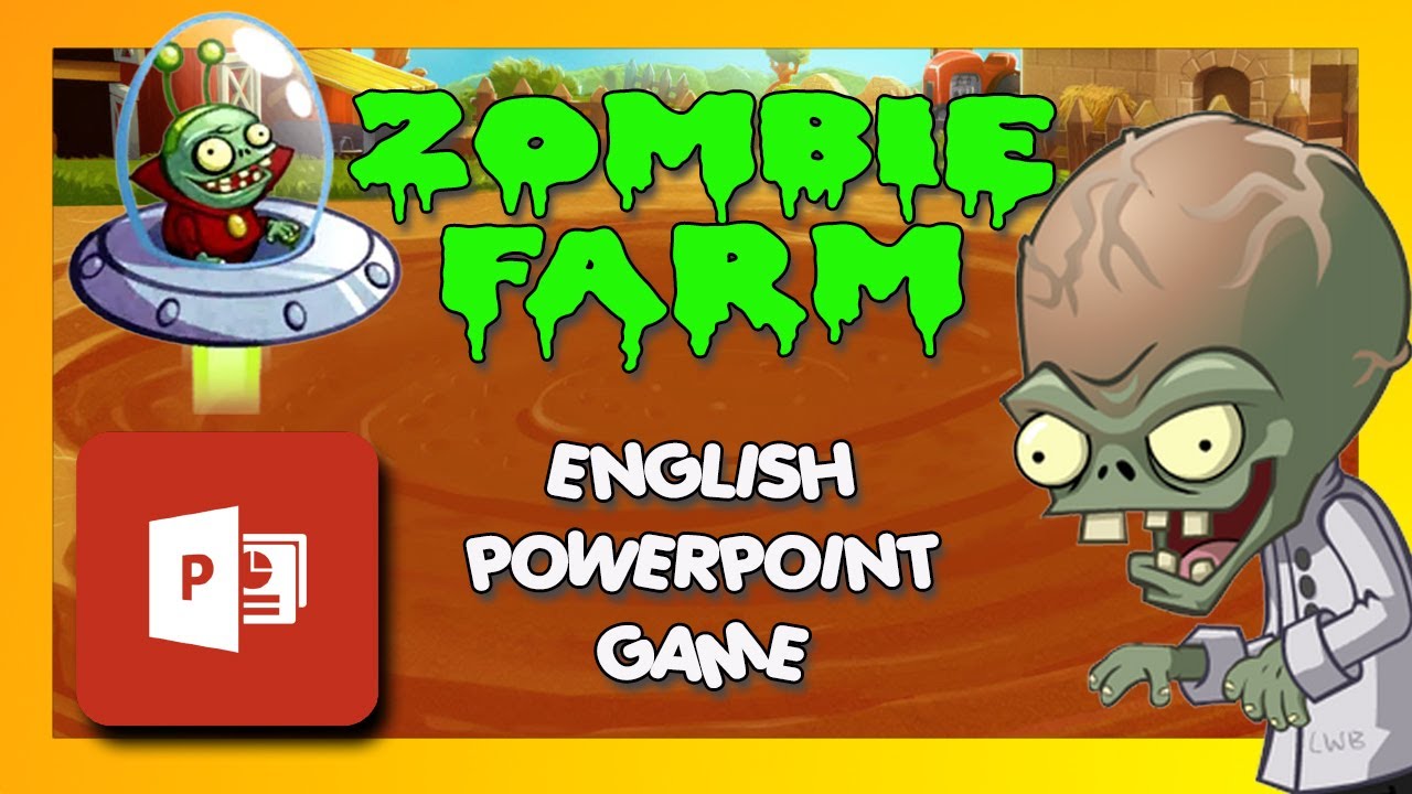 Шаблон игры «Зомби-ферма» Powerpoint