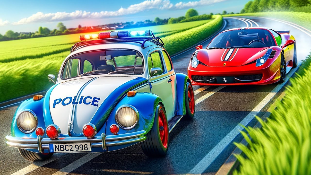 Outrunning the Fastest and Slowest Police Cars in BeamNG Drive Mods!