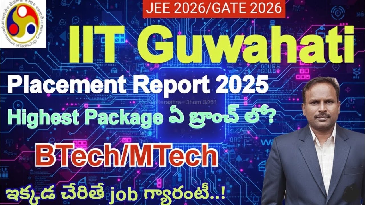 JEE 2026/GATE 2026 | IIT Guwahati Placement report | Highest Package #jee #gate #iitguwahati 