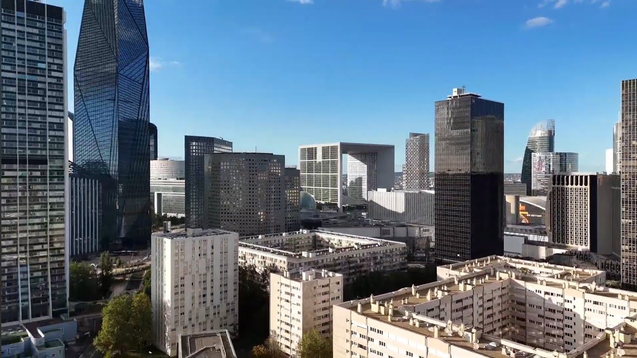 La Défense Paris vu du ciel,Quartier de la Défense, L'Arche de la Défense (3)