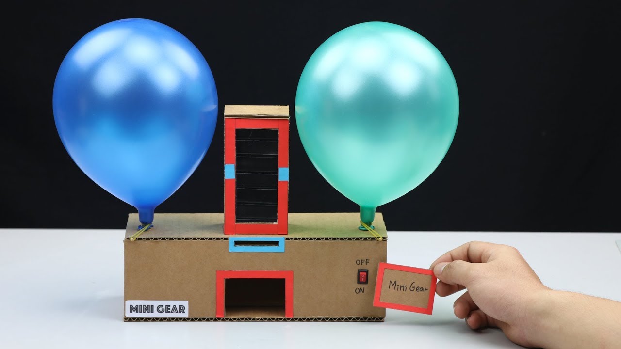 Build Balloon Vending Machine from Cardboard - Balloon Air Pump Machine