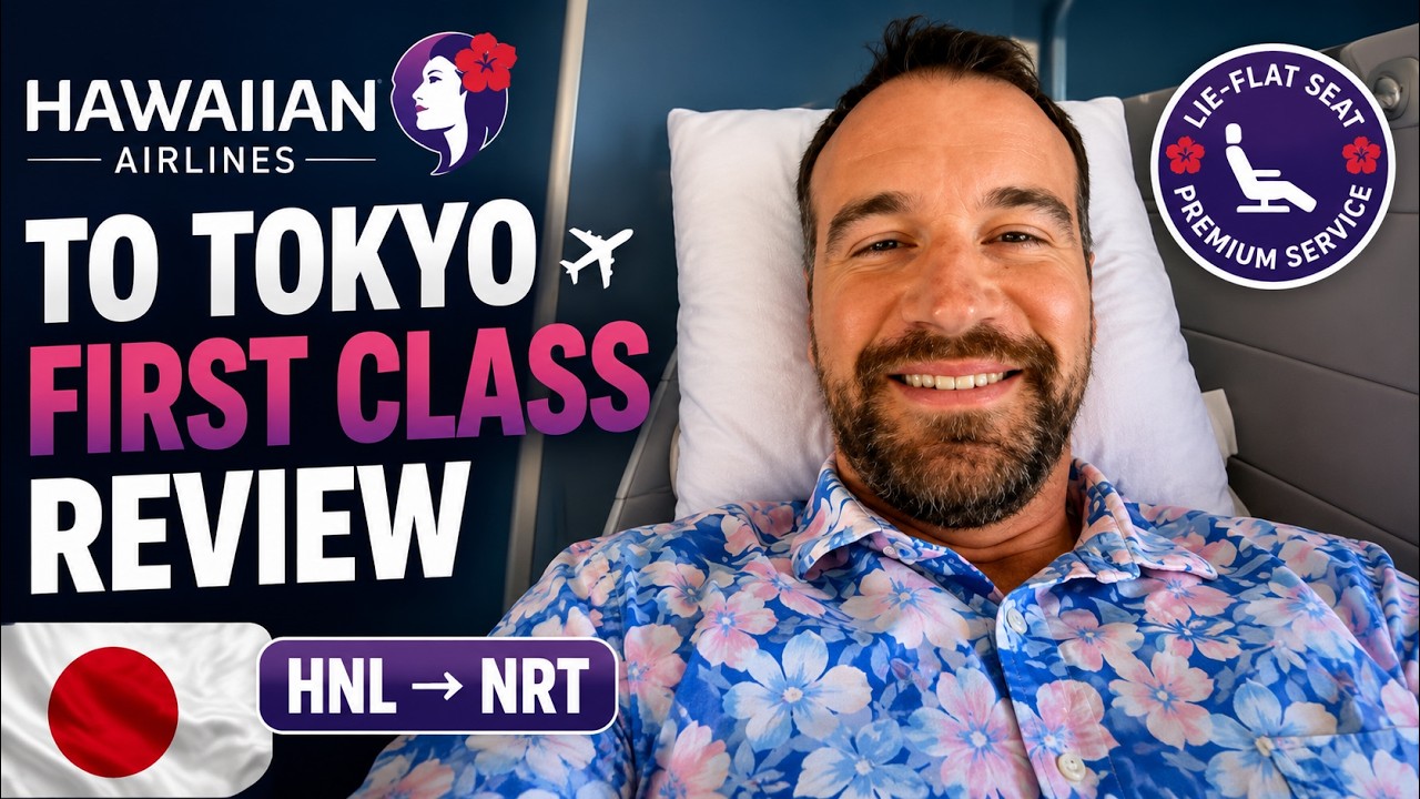 Обзор первого класса Hawaiian Airlines в Токио