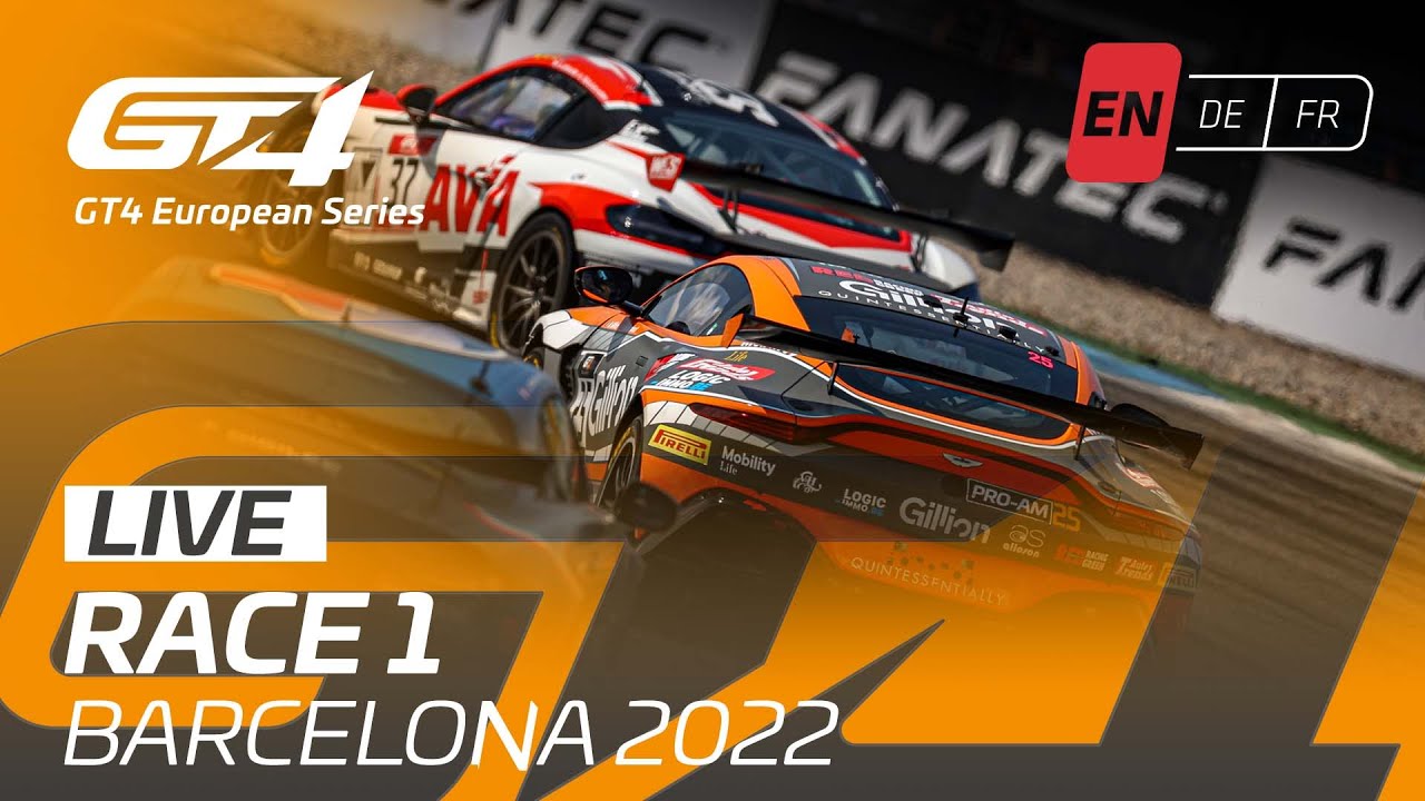 LIVE | Race 1 | Barcelona | GT4 European Series 2022 (English)