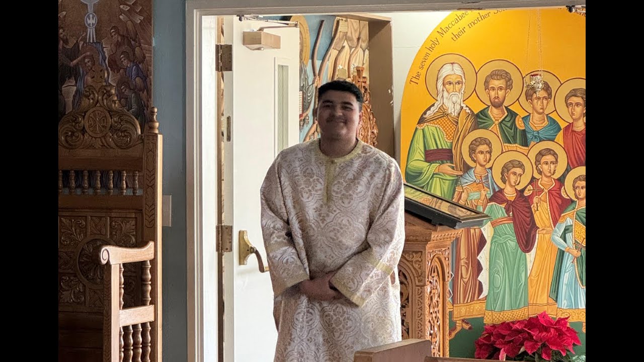 Baptism service for Orthodox Catechumen at St James, Milpitas