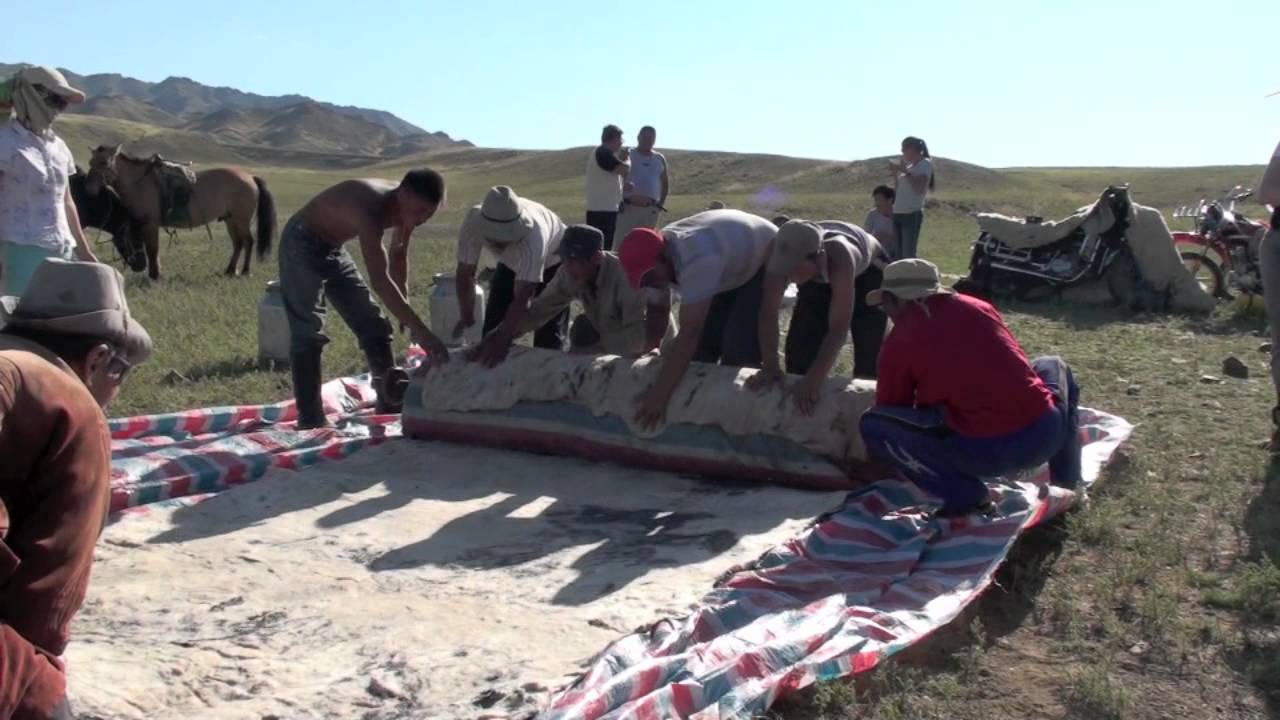 Original Mongolian Filt making .