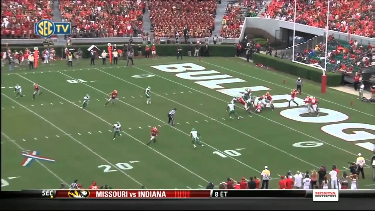 Georgia - Aaron Murray 98 Yd TD Pass vs North Texas