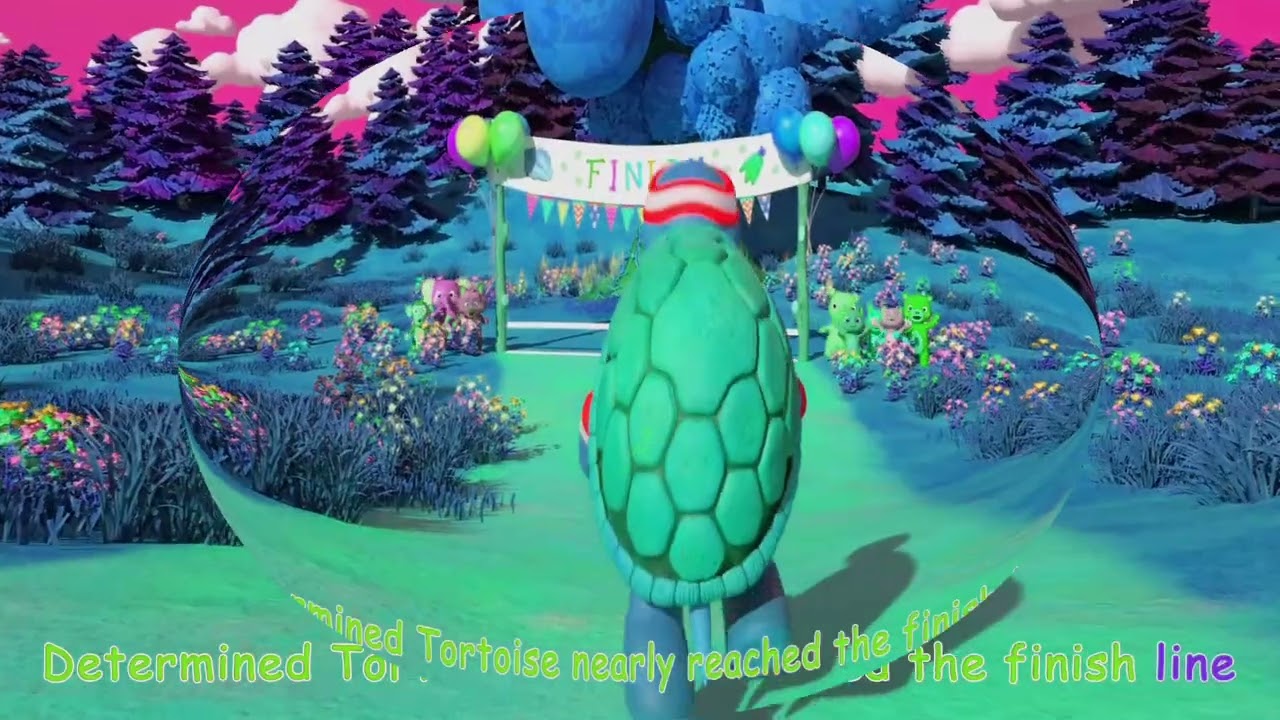 Reached the finish line#(Sponsored by:Gamavision Csupo Effects)