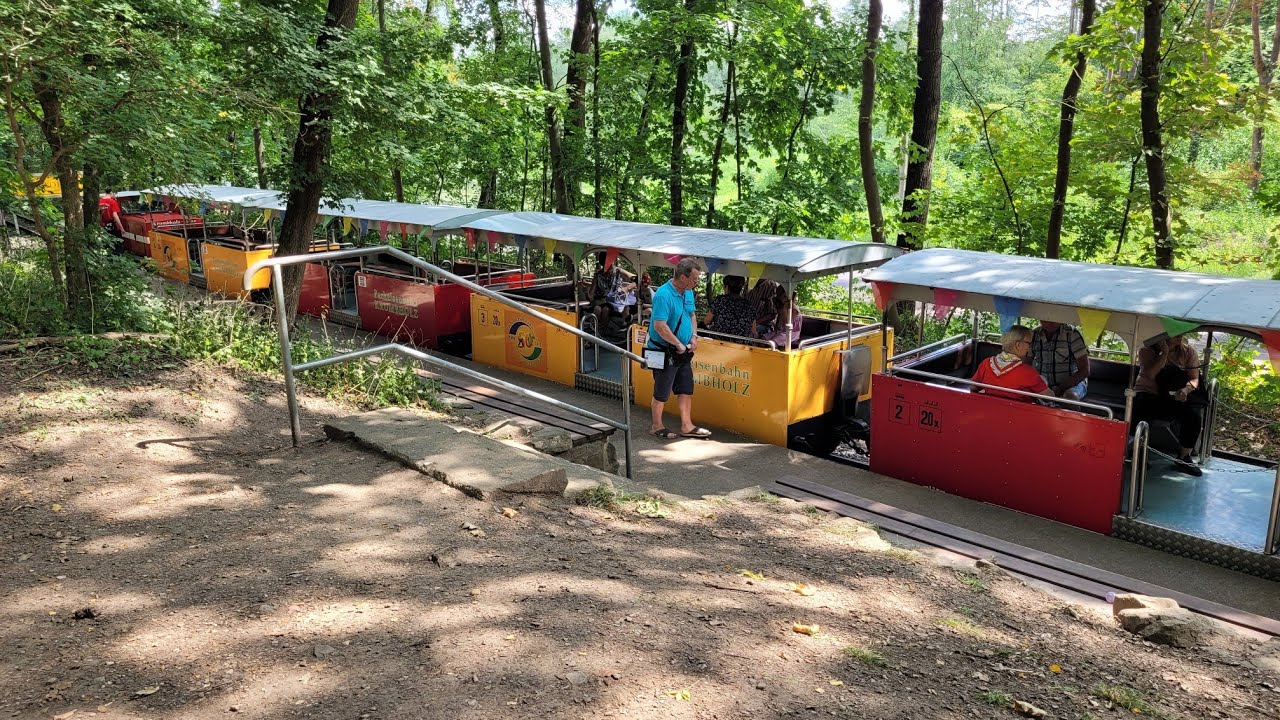 GDR Pioneer railway Germany DDR Pioniereisenbahn Bernburg Mitfahrt Parkeisenbahn Krumbholz Liese