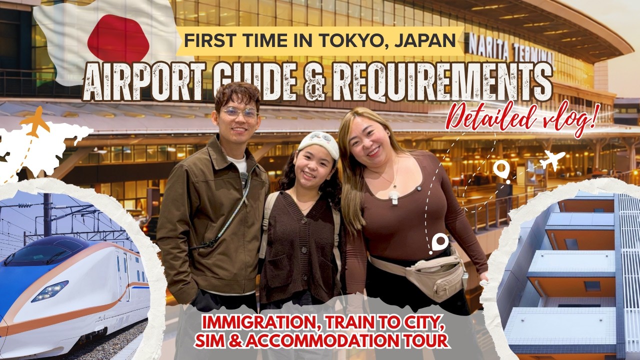 Tokyo Japan Travel: Airport Guide, Requirements & Accommodation Tour (detailed vlog) | Train to City