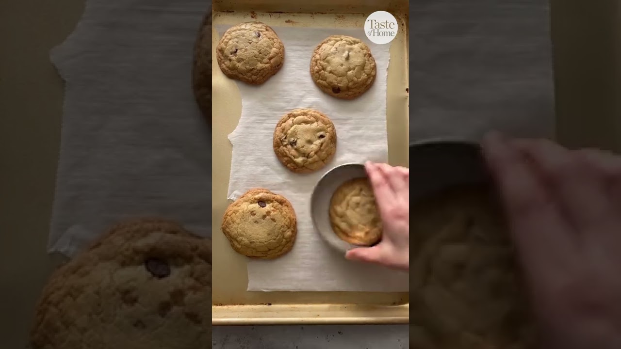 A Hack for Perfectly Round Cookies 🍪 #shorts