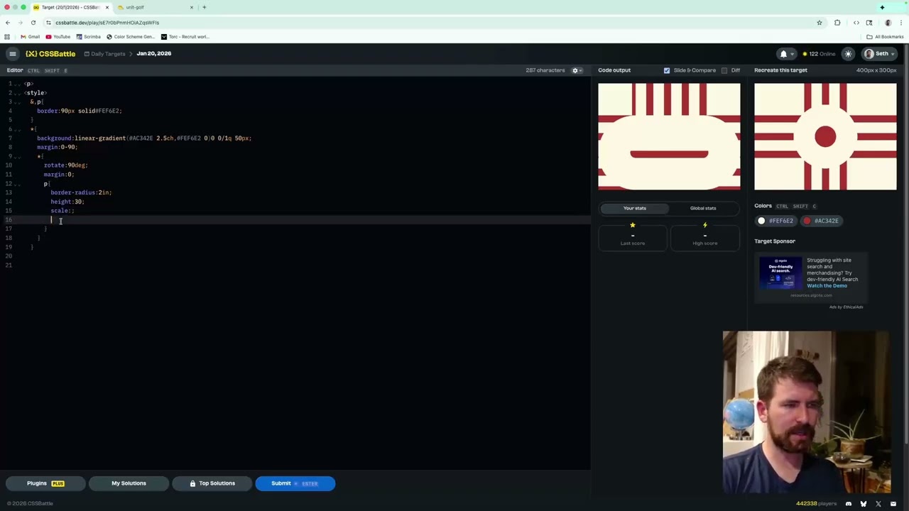 CSS Battle Daily Target - Missed Target