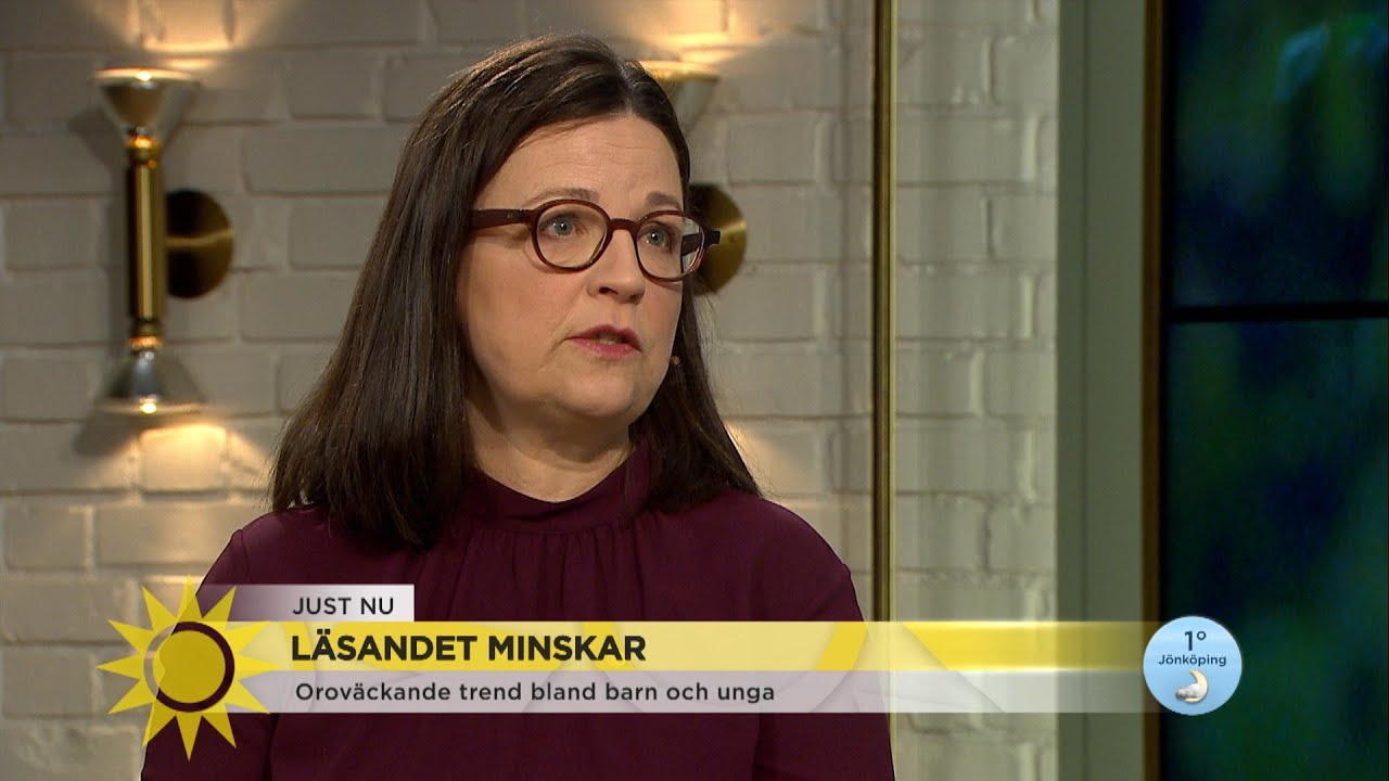Så många fler ord kan den som läser böcker - Nyhetsmorgon (TV4)