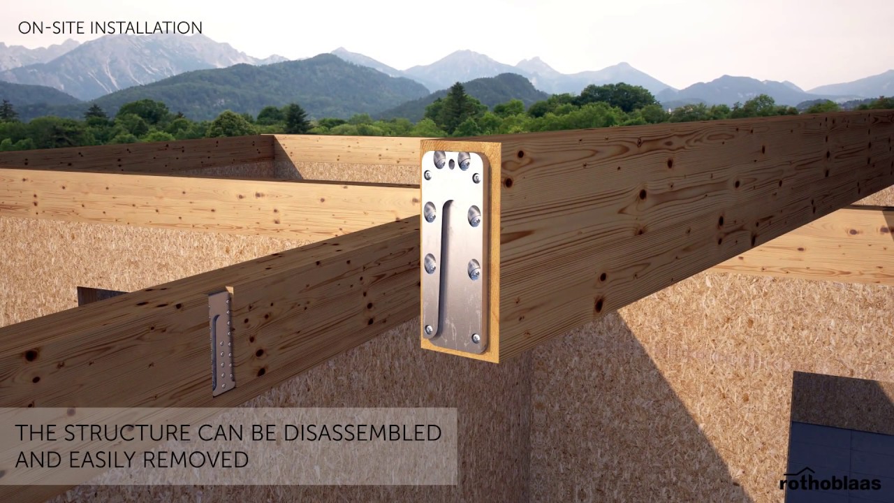 Concealed Hook Timber-to-Timber and Timber-to-Concrete Connector - UV Series - Rothoblaas