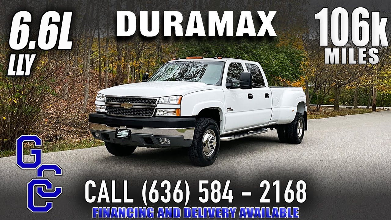 6.6 Duramax LLY For Sale: 2005 Chevrolet Silverado 3500 LT Dually 4x4 Diesel With Only 106k Miles