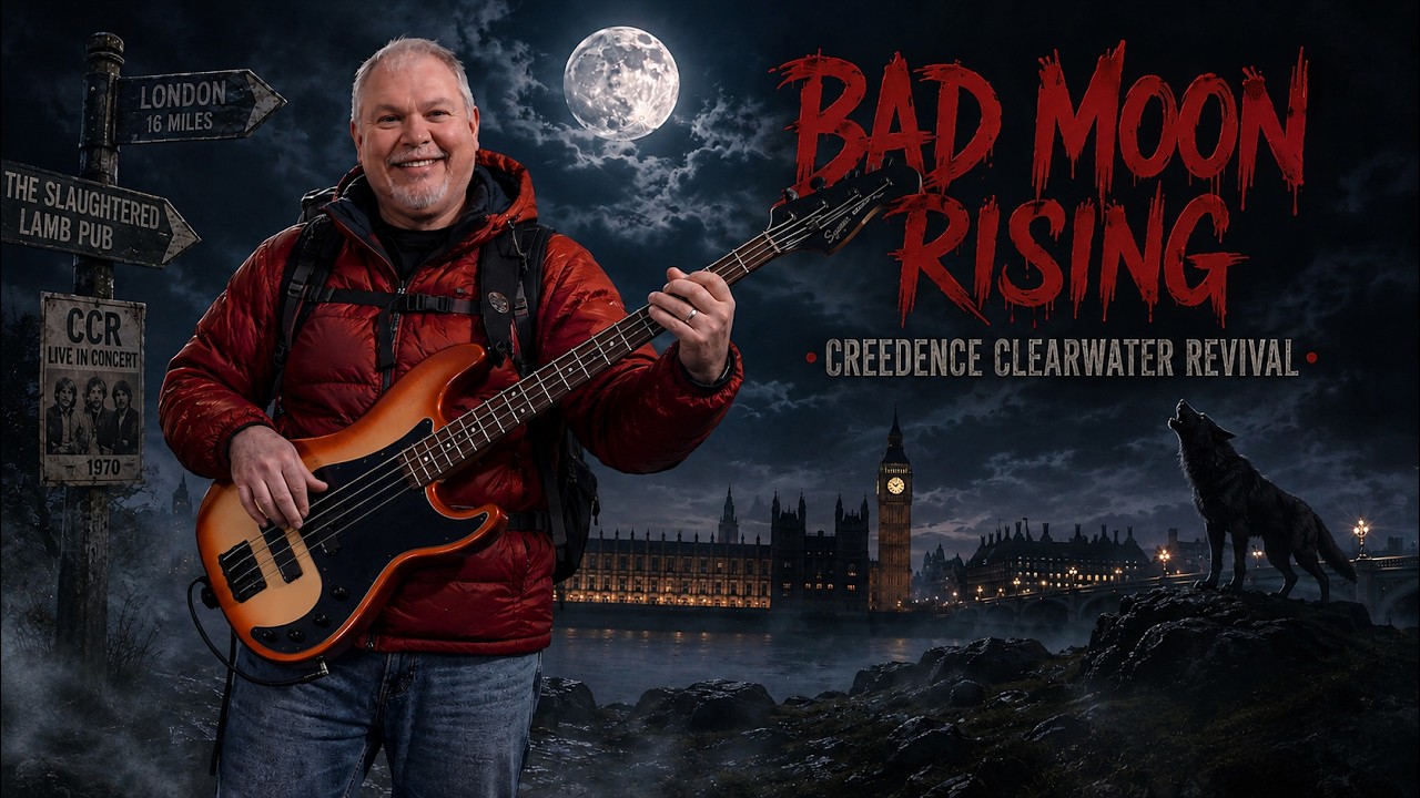 Creedence Clearwater Revival - Bad Moon Rising (Bass cover)
