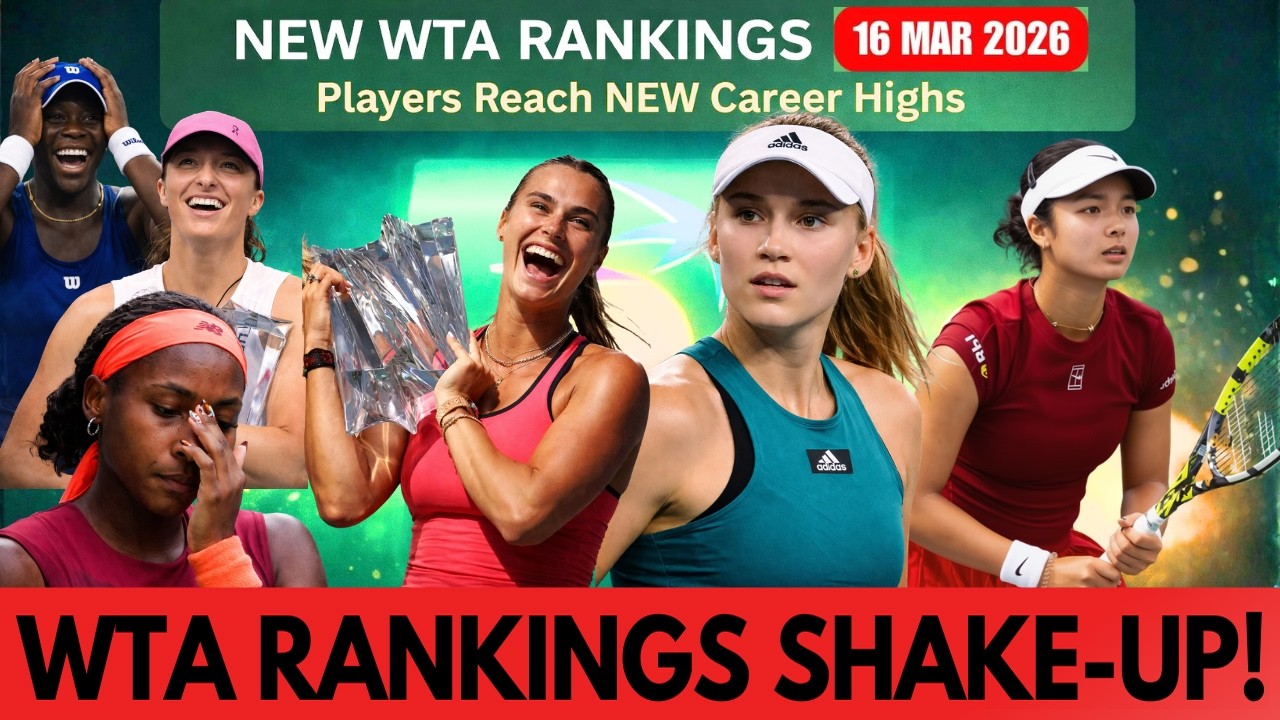 Indian Wells WTA Rankings SHAKE UP! Sabalenka WINS ｜ Rybakina RISES to No  2 ｜ Świątek DROPS ｜ Eala