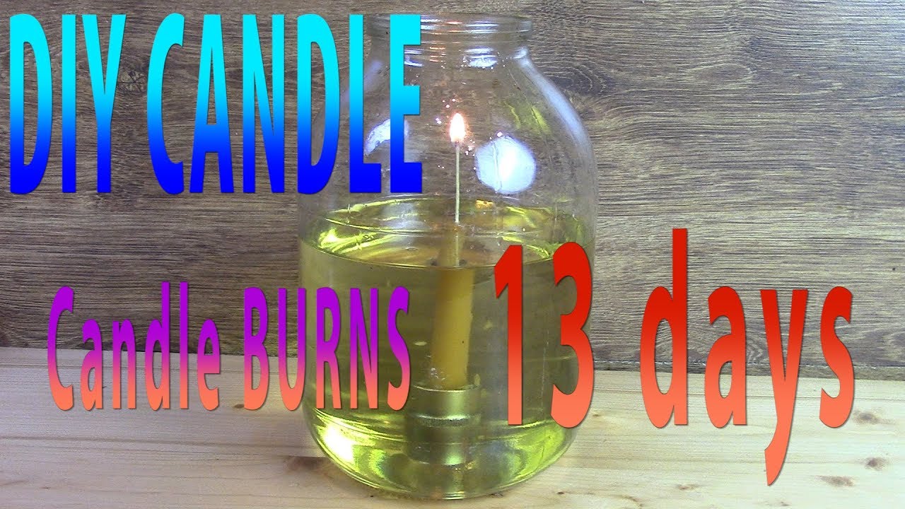 DIY Ideas The candle for $5 BURNS for 13 days How to Make Long burning candle