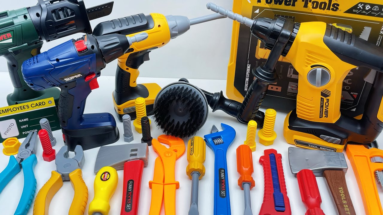 15 min to open the box, satisfied with the electric screwdriver, screw assembly toolbox | Toy Review