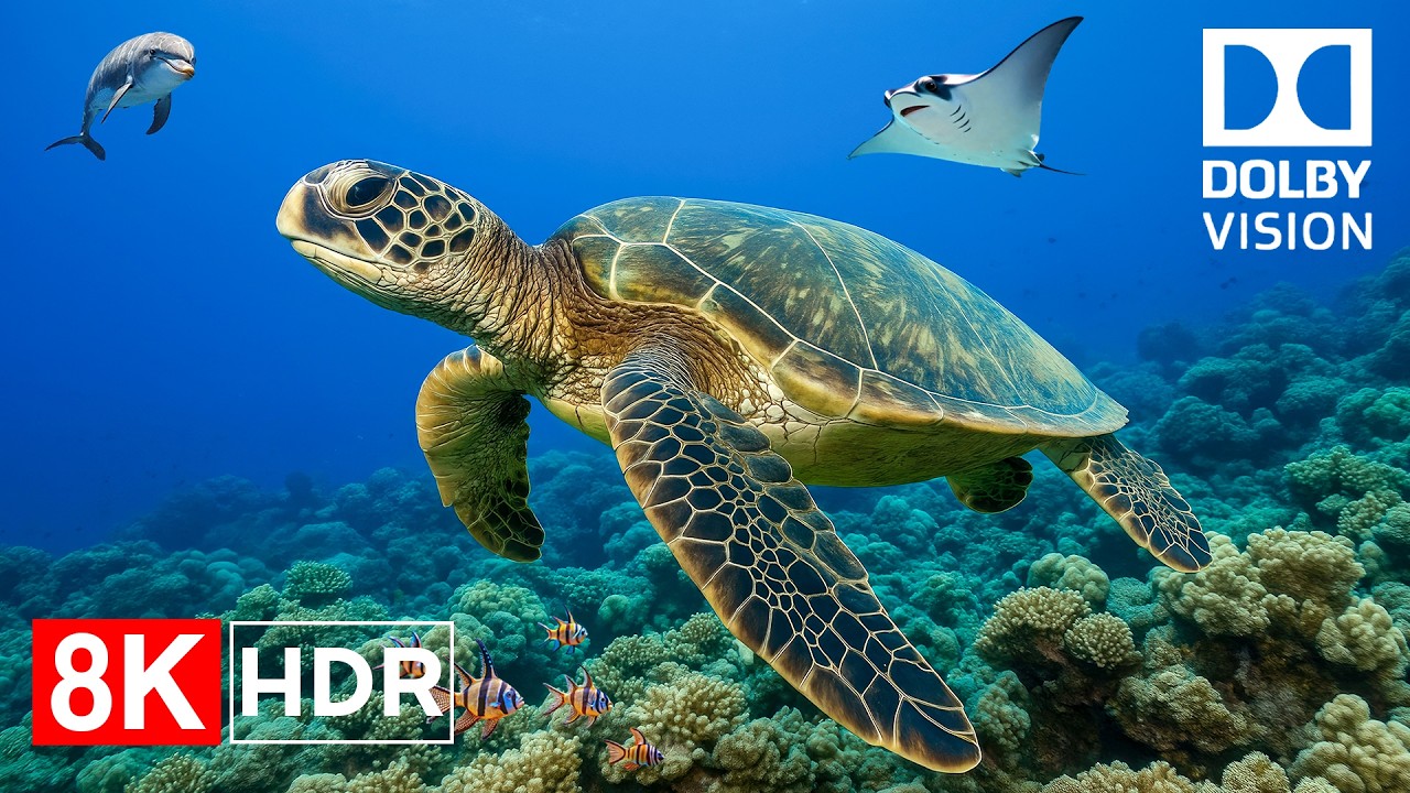 The Deep Ocean 🌊 8K HDR 60fps Ultra Realistic Dolby Vision For 4K & 8K TV