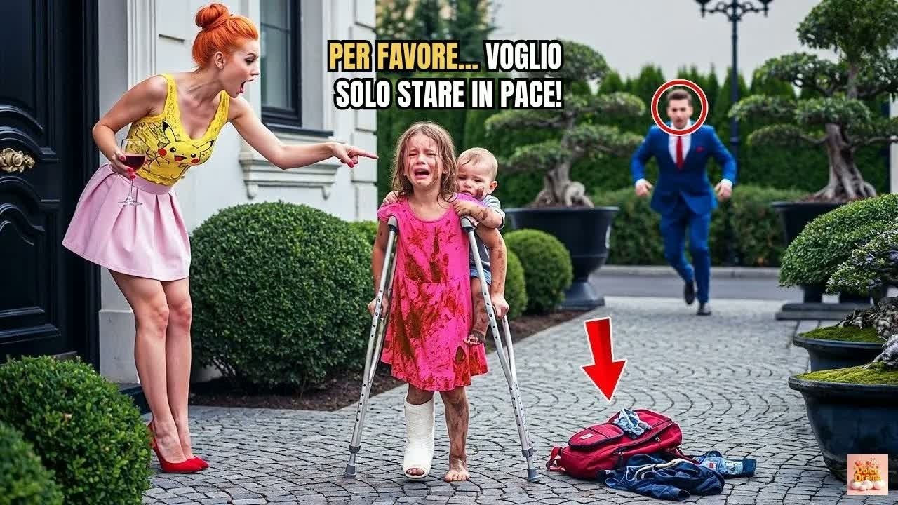 Bambina 6 con gamba rotta trascina fratello affamato da matrigna  Finché milionario vede e    !