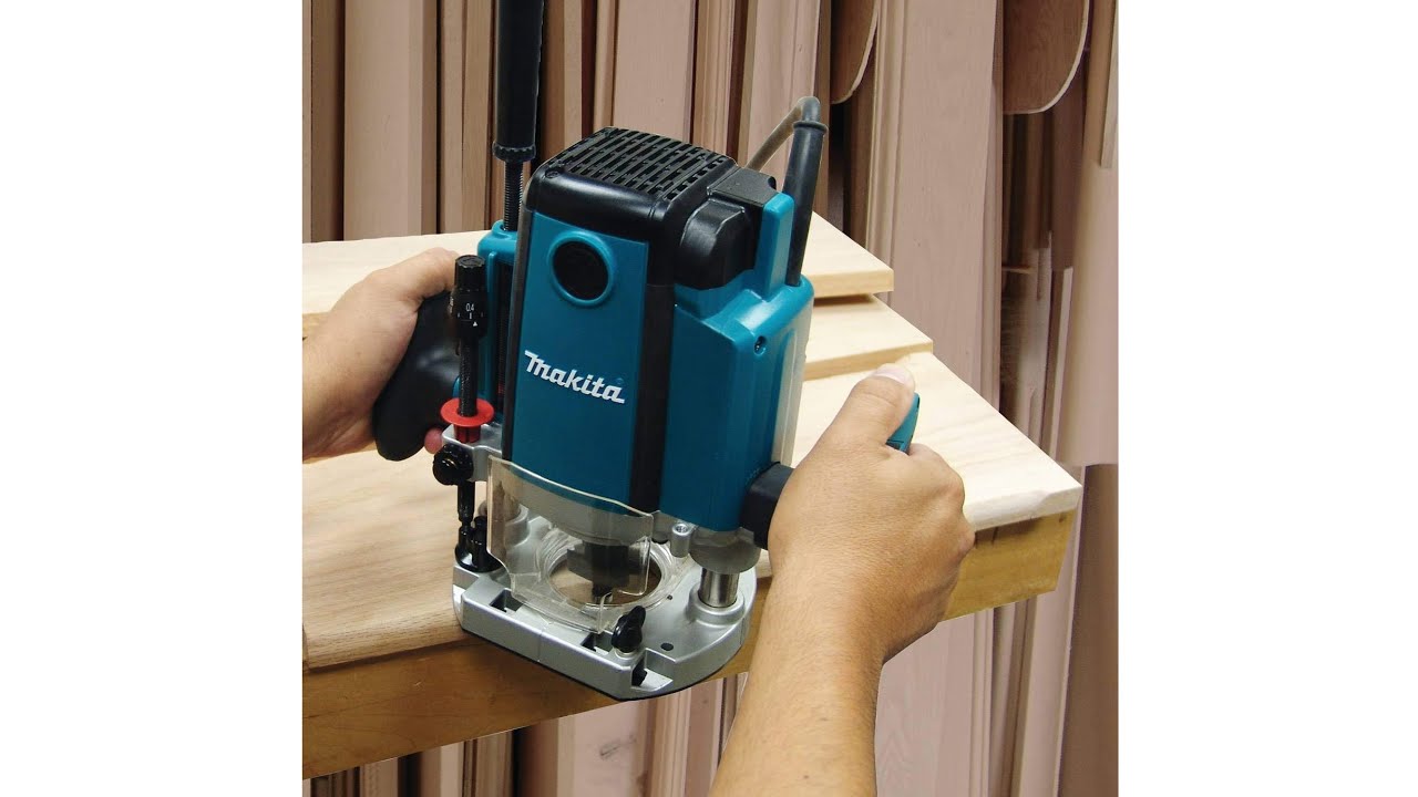 Makita RP1800 3-1/4 HP* Plunge Router.