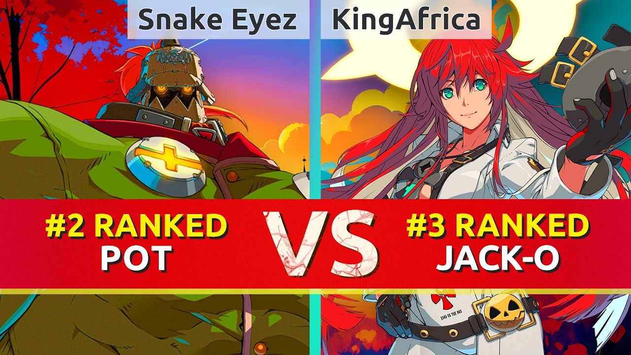 GGST ▰ Snake Eyez (#2 Ranked Potemkin) vs KingAfrica (#3 Ranked Jack-O). High Level Gameplay