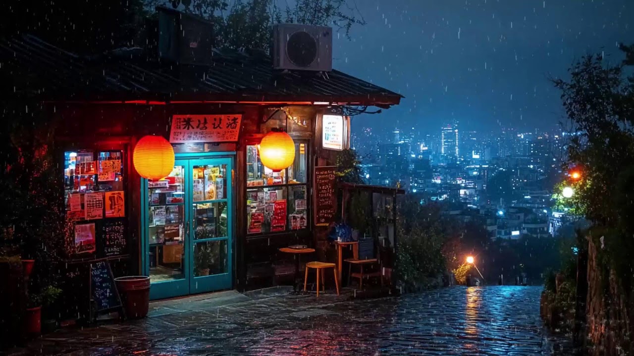 Late Night Rain in a Hidden Japanese Alley | Cozy Viral Lo-fi for Study, Sleep & Relax | 4K