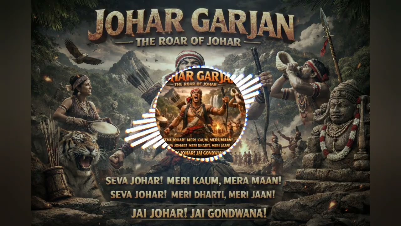 JOHAR GARJAN 🔥 Aadivasi Rap | Jungle Ki Garjana | Seva Johar | Gondwana Anthem