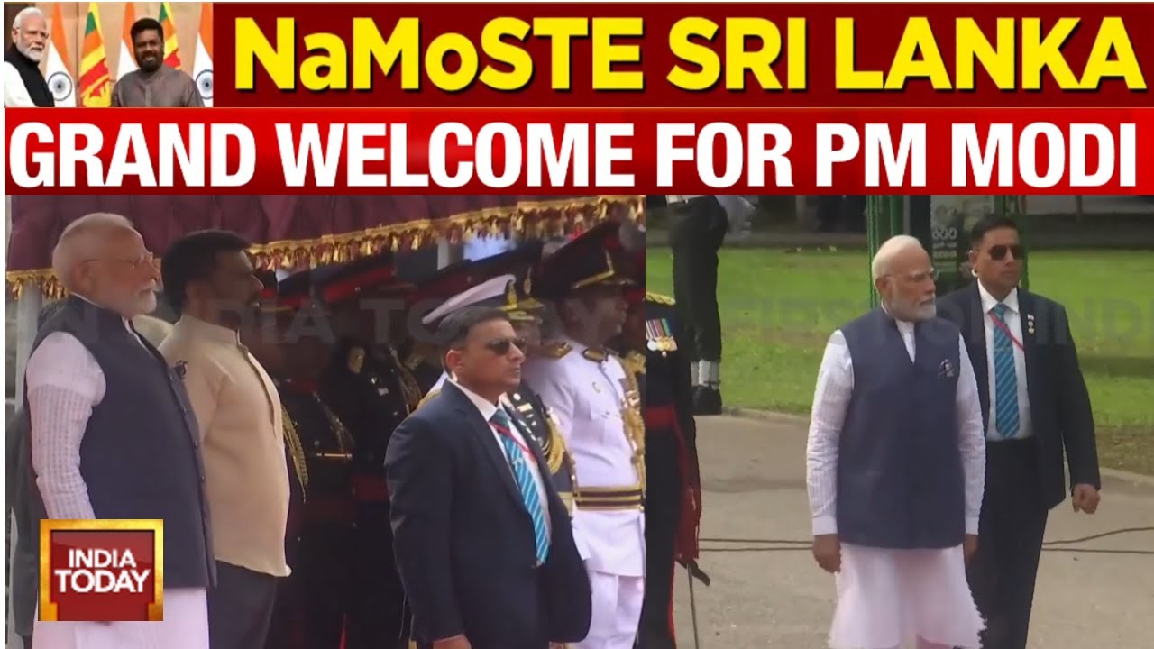 PM Modi Sri Lanka Visit: PM Receives Ceremonial Welcome In Lanka | Key Agreements To Be Signed