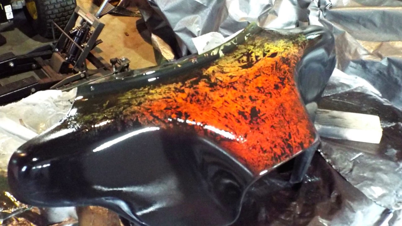 Spray Can Paint on Motorcycle Parts