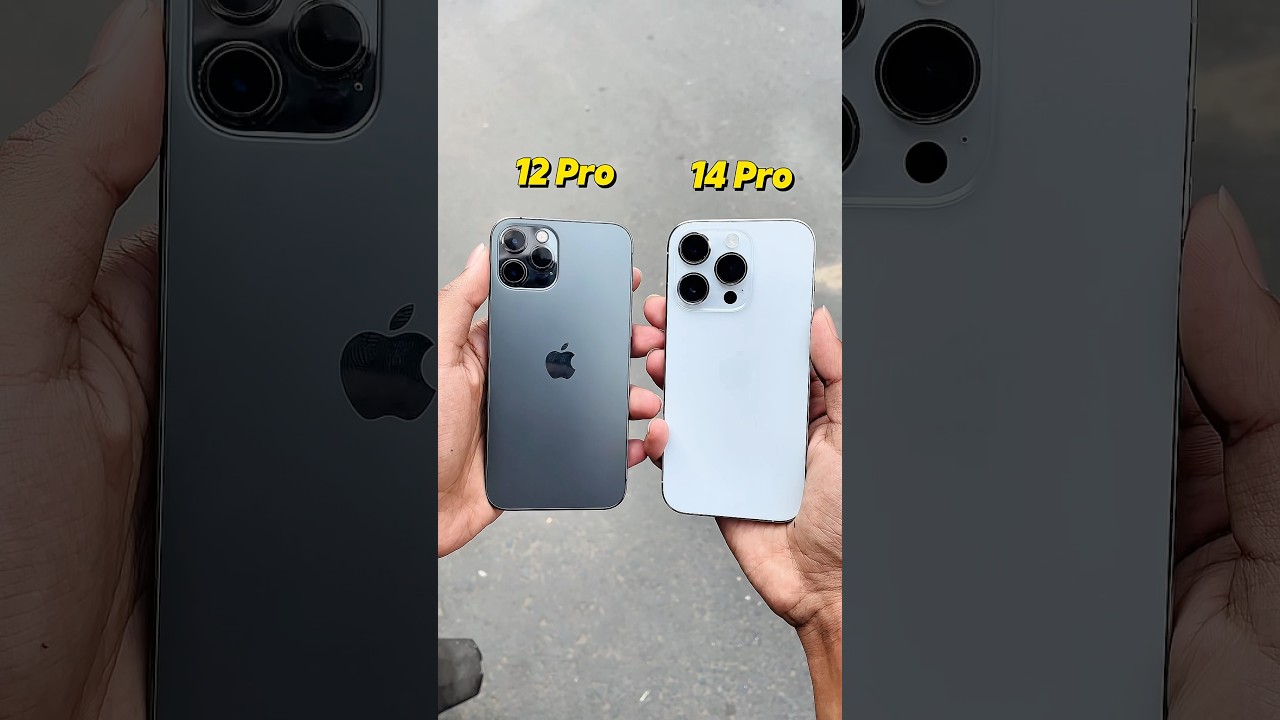 iPhone 12 Pro против iPhone 14 Pro || Тест зума камеры! 🔥 #шорты