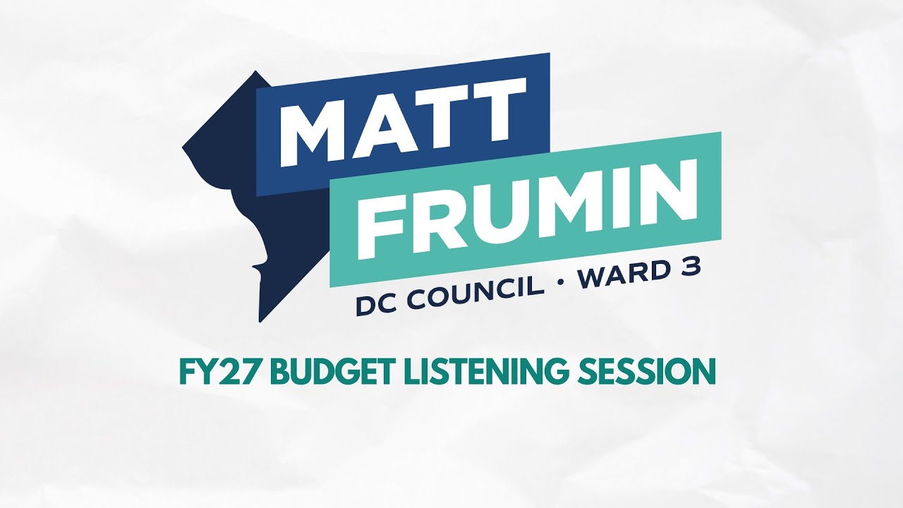 Recording: Ward 3 FY27 Budget Listening Session - January 2026