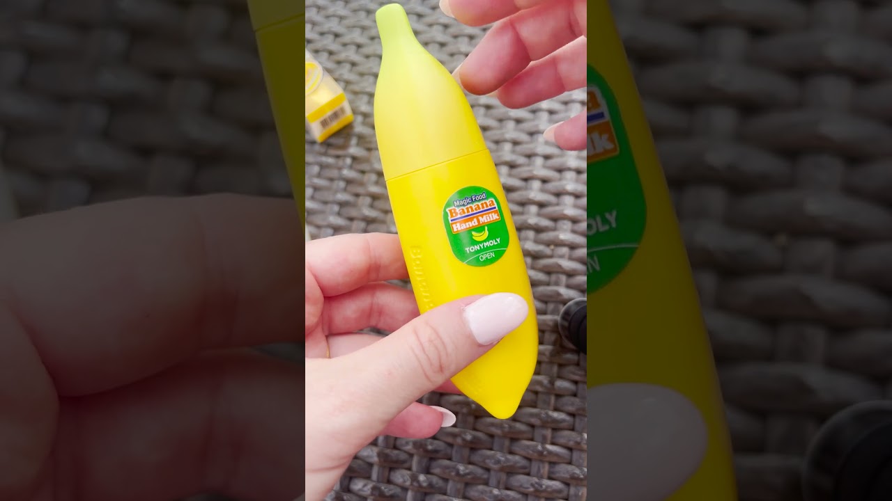 TONYMOLY BANANA HAND CREAM #koreanskincare #koreanbeauty #tonymoly #kawaii #asmr