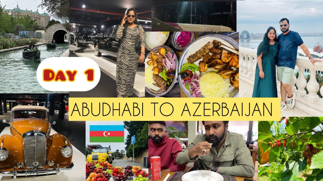 Baku Azerbaijan Malayalam Vlog 🇦🇿 | അസർബൈജനിൽ എത്തി ‌ ഗയ്‌സ് ‌ 🤩| Part 1 || Sandra Vineeth