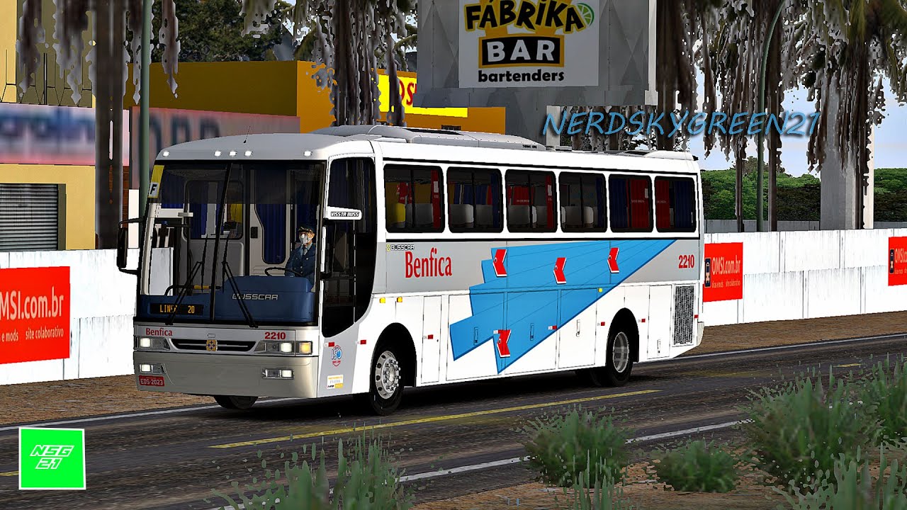 [OMSI 2] LANÇAMENTO FACELIFT Brasil V. Bahia | Busscar Vissta Buss mb O-400RSE +G27/ Transp. Benfica