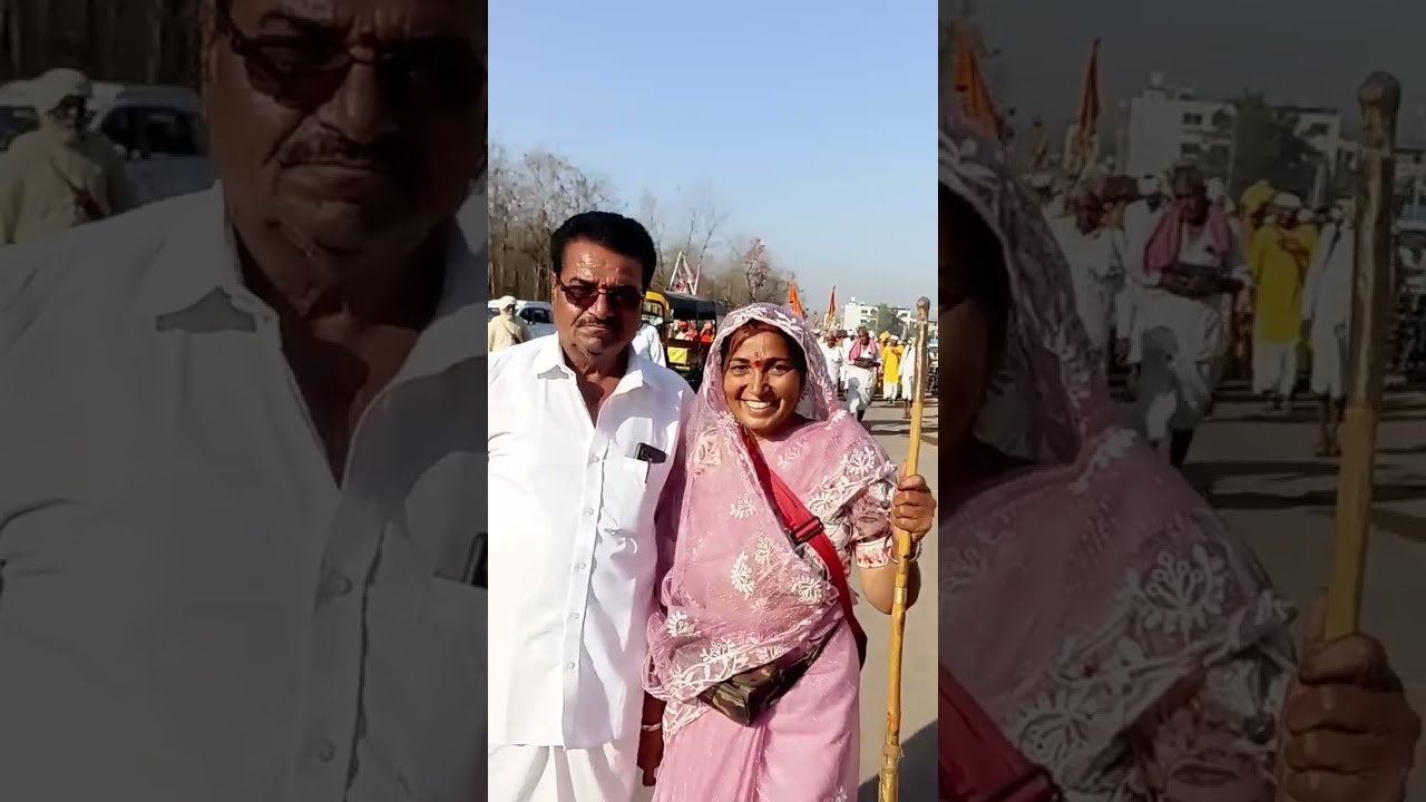 परिक्रमा के अंतिम पड़ाव ओमकारेश्वर की ओर बढ़ती हमारी जमात। 