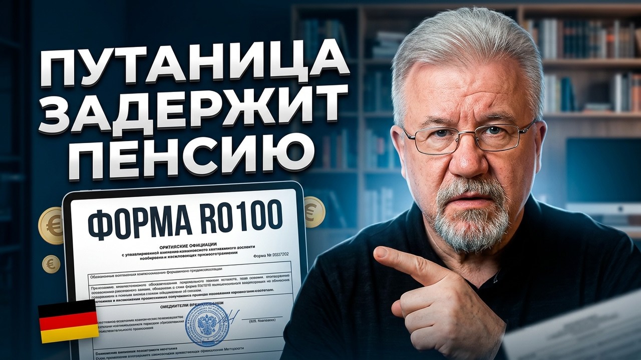 🔥ЭТО ВАЖНО ДЛЯ КАЖДОГО! ПЕНСИЯ В ГЕРМАНИИ 2026: 5 фатальных ошибок и новая форма R0100